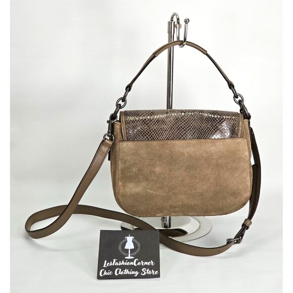 NWOT Coach Women's Exotic Python Embossed Leather Crossbody Bag Sz Medium 1854 - Picture 6 of 13